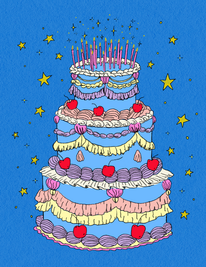 Birthday Cake Greeting Card