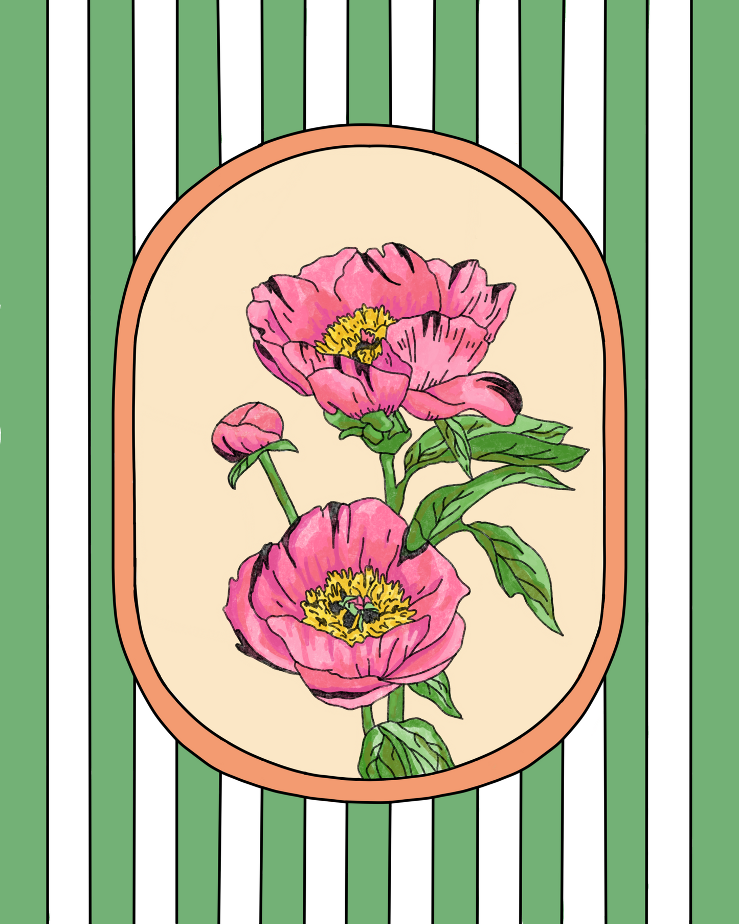Peony Flower Art Print
