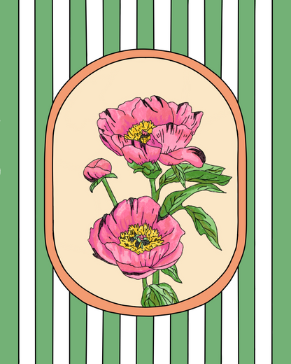 Peony Flower Art Print