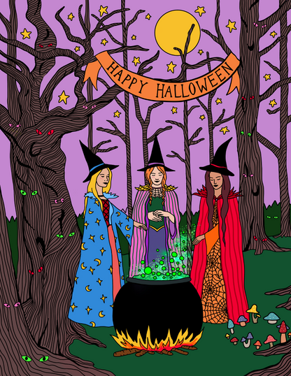 Toil and Trouble Greeting Card